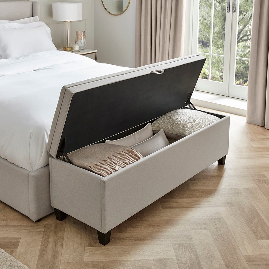 Storage Ottoman - Natural