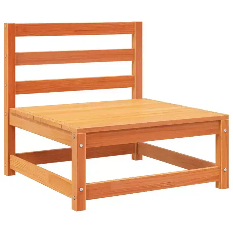vidaXL Patio Sofa Set Modular Sofas and Footstool 6 Piece Solid Wood Pine
