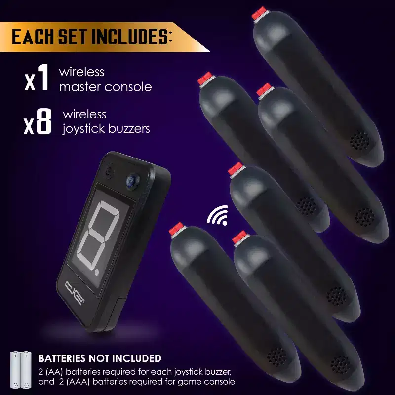 Digital Energy Wireless Handheld Buzzer Game System Console, Size: 8 Pack