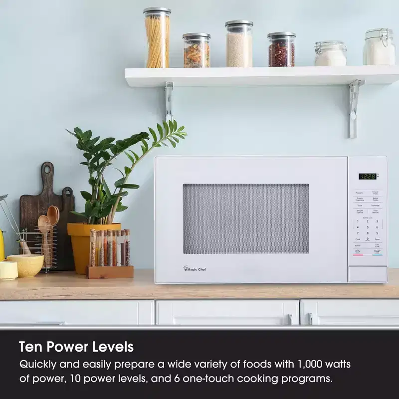 Magic Chef Countertop Microwave Oven with 6 Cook Modes & 11 Power Levels
