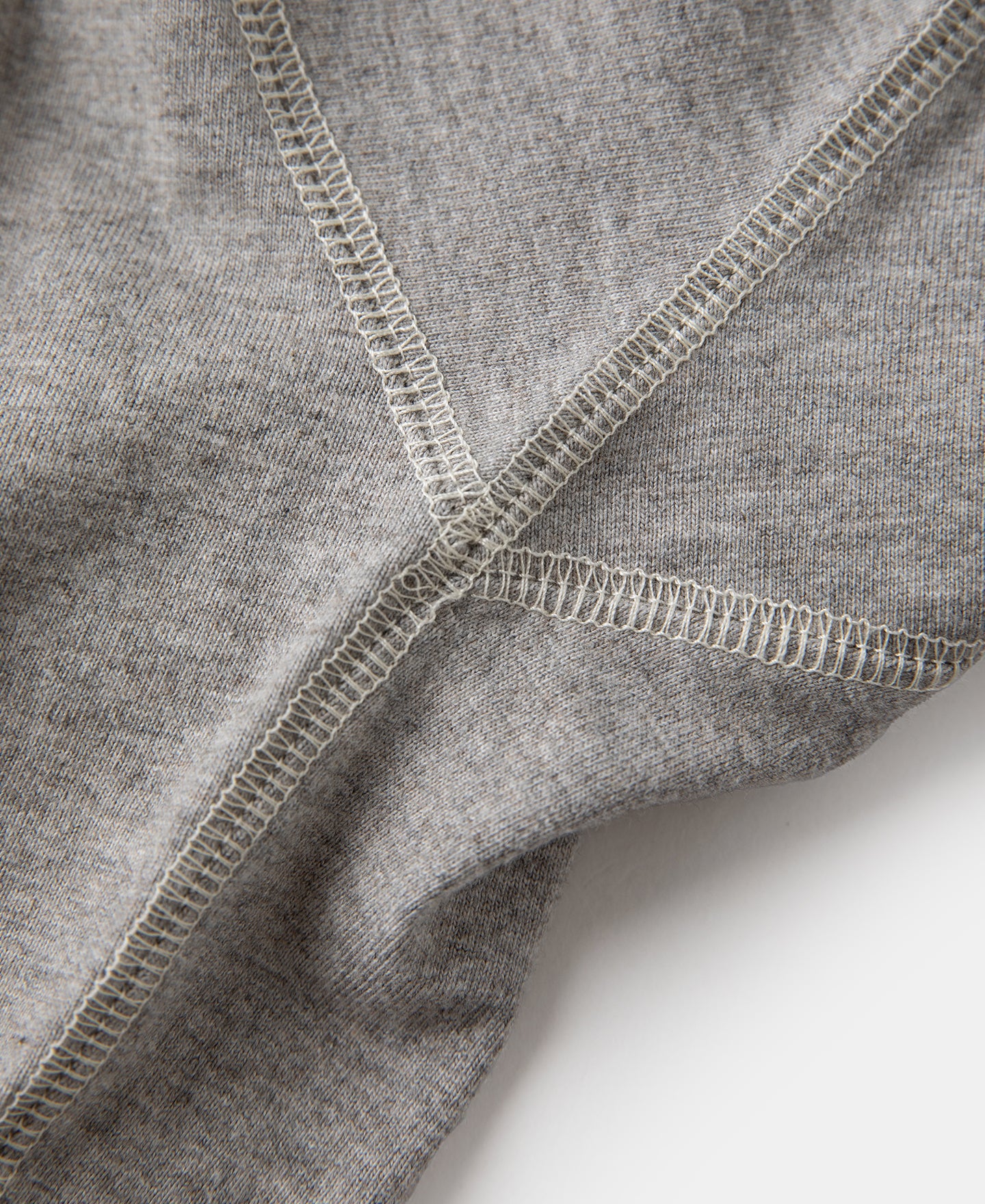 1940s Slub Cotton Henley Pocket T-Shirt - Gray