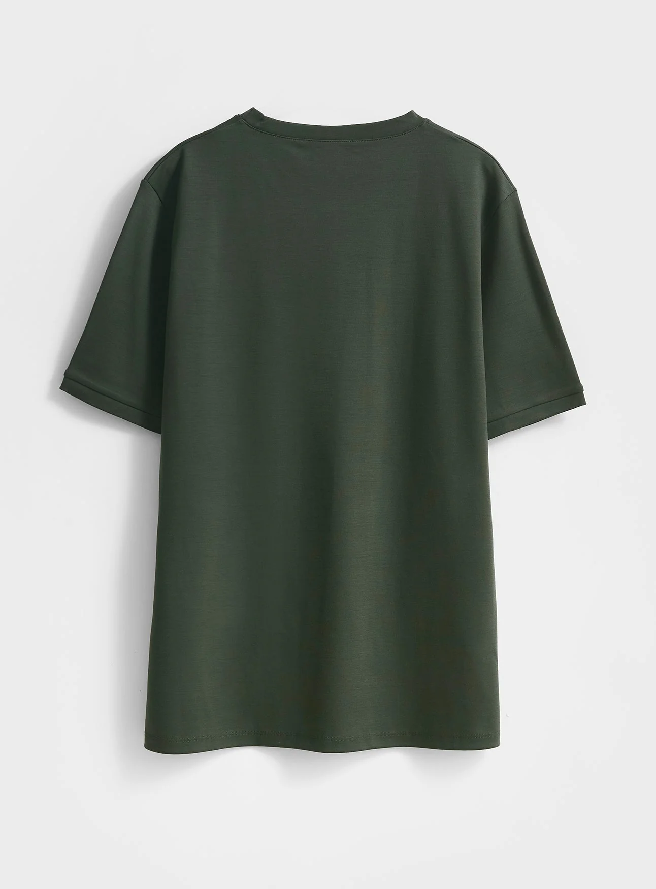 Merino Deep Green Stretch T-Shirt