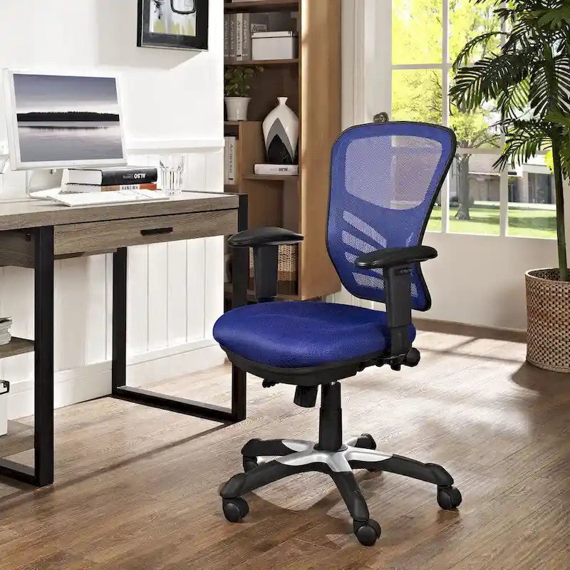 Ergonomic Mesh Office Chair with Adjustable Back & Armrests