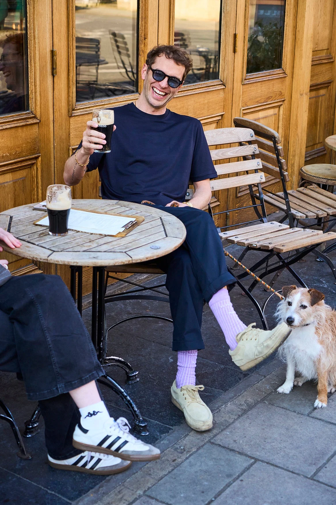 Merino Wool Jersey Navy T-Shirt