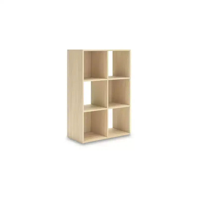 6-Cube Open Storage Organizer Bookcase, Versatile Display Unit for Home Organization, Wood Laminate