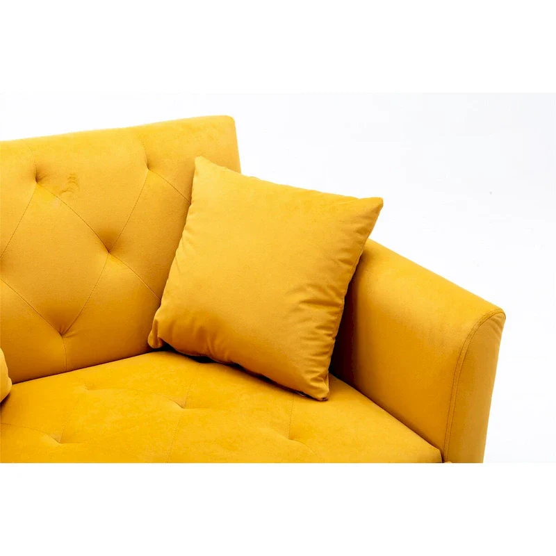 Barrel Accent Chair with Foam Padding and Velvet Upholstery