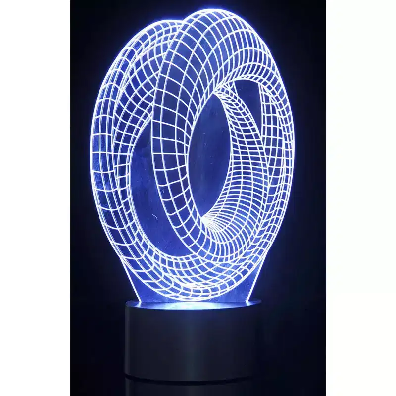 JuzToys 3D Corkscrew Lighting Laser Cut Precision LED Lights