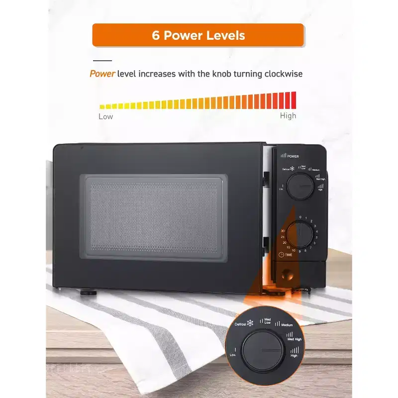 COMMERCIAL CHEF Countertop Microwave Oven 0.6 Cu. Ft. 600W