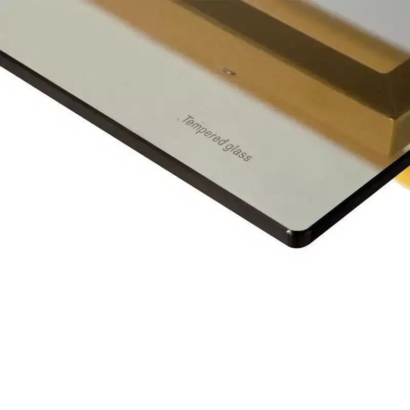 Techni Mobili Home Office Writing Desk wih riser, Gold