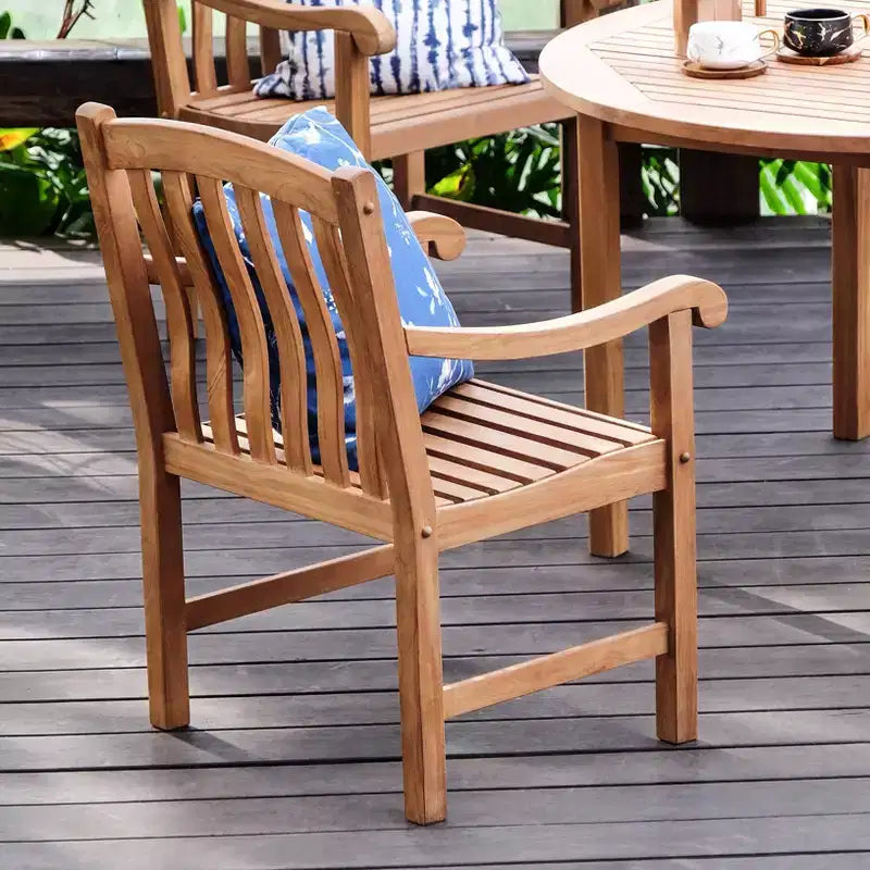 Sonoma Lane Gresham 5pc Teak Wood Outdoor Dining Set - Weather-Resistant