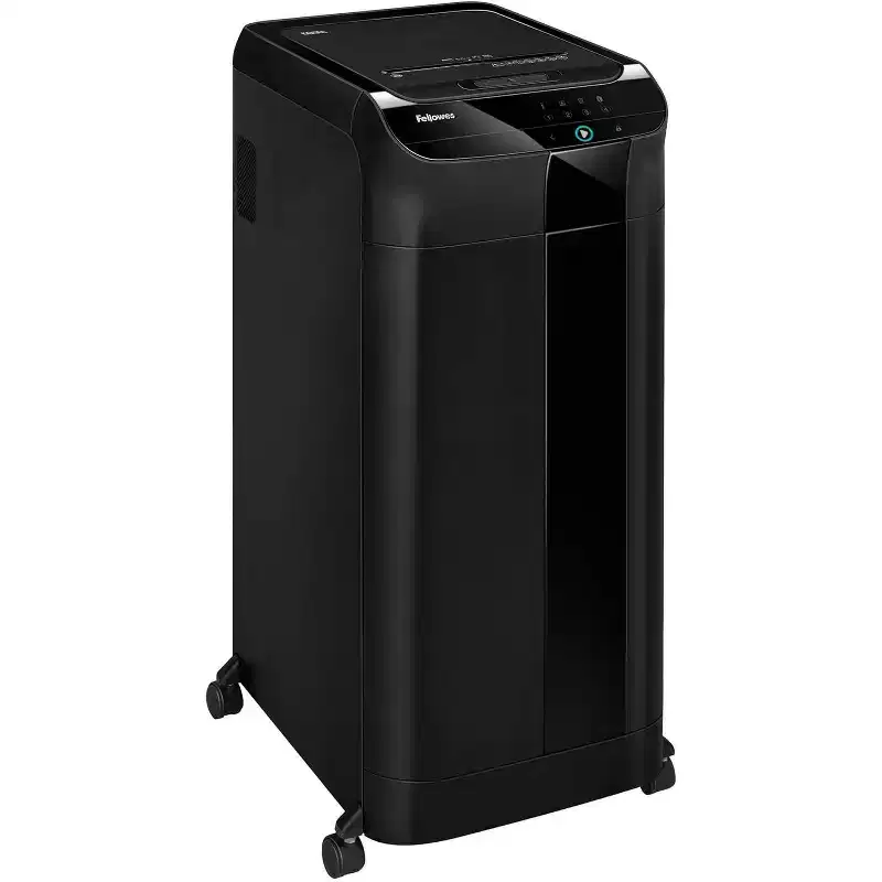 Fellowes AutoMax 600M 2-in-1 Heavy Duty Auto Feed Commercial Paper Shredder with Micro-Cut