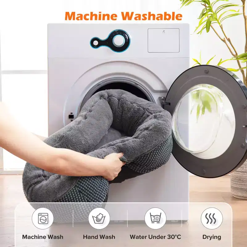 JOEJOY Dog Beds Orthopedic Warming Soft Sleeping Puppy Bed Durable Pet Bed with Anti-Slip Bottom