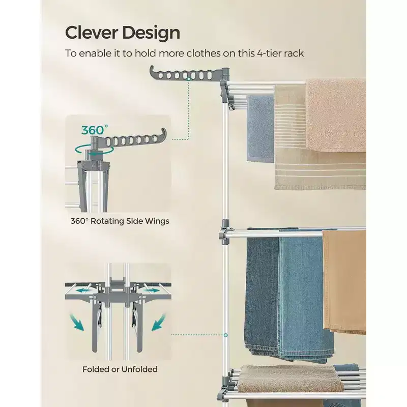 4-Tier Clothes Drying Rack
