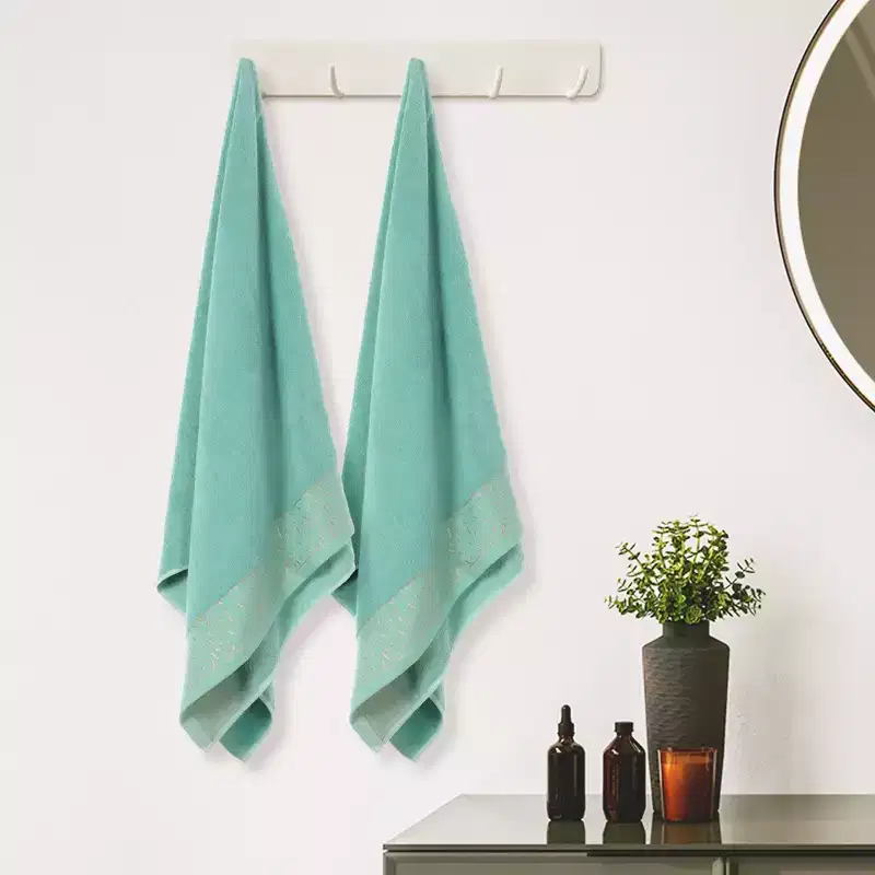 Unique Bargains Highly Absorbent Soft and Durable Bath Towels 28 x 56 2 Pcs