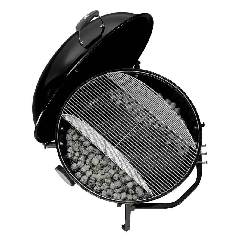 Weber Ranch Kettle Model 60020: Charcoal Grill, Stainless Steel Grates, Weatherproof, 1104 sq. in. Cooking Area