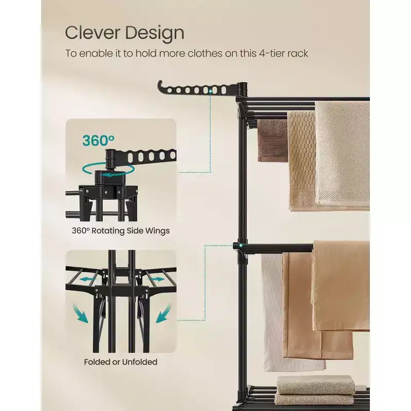 4-Tier Clothes Drying Rack