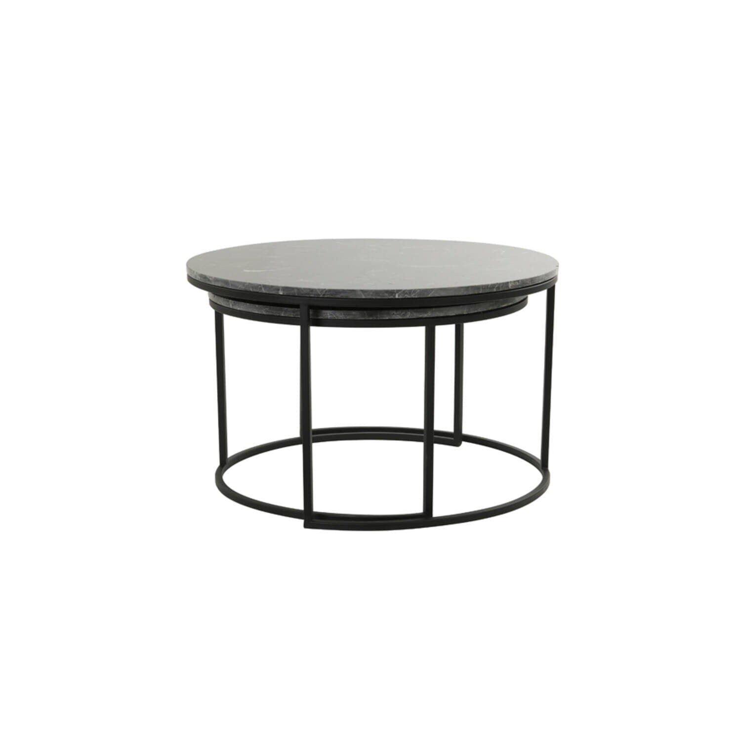 Black Marble Nesting Coffee Tables