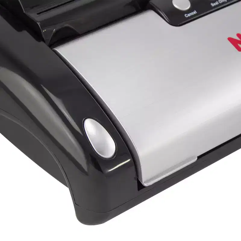 Nesco Food Storage Deluxe Vacuum Sealer - VS-02: Space-Saving Food Sealer Machine, Includes Gallon & Quart Bags