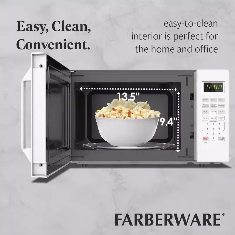 Farberware 1.1 Cu. Ft. 1000-Watt Compact Microwave Oven