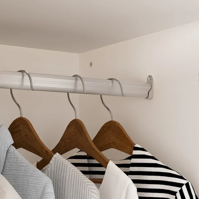 Modular Majesty Double Wardrobe Mirror-Front Storage Closet Armoires