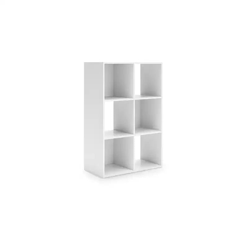 6-Cube Open Storage Organizer Bookcase, Versatile Display Unit for Home Organization, Wood Laminate