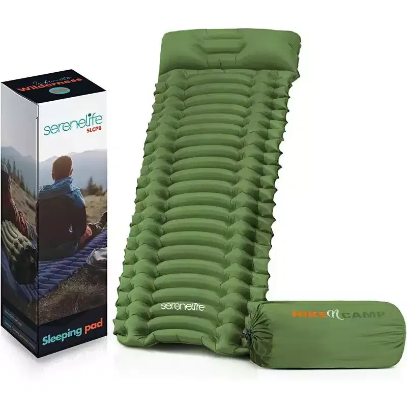 SereneLife Ultralight Sleeping Pad - Portable, Comfortable, and Tear-Resistant