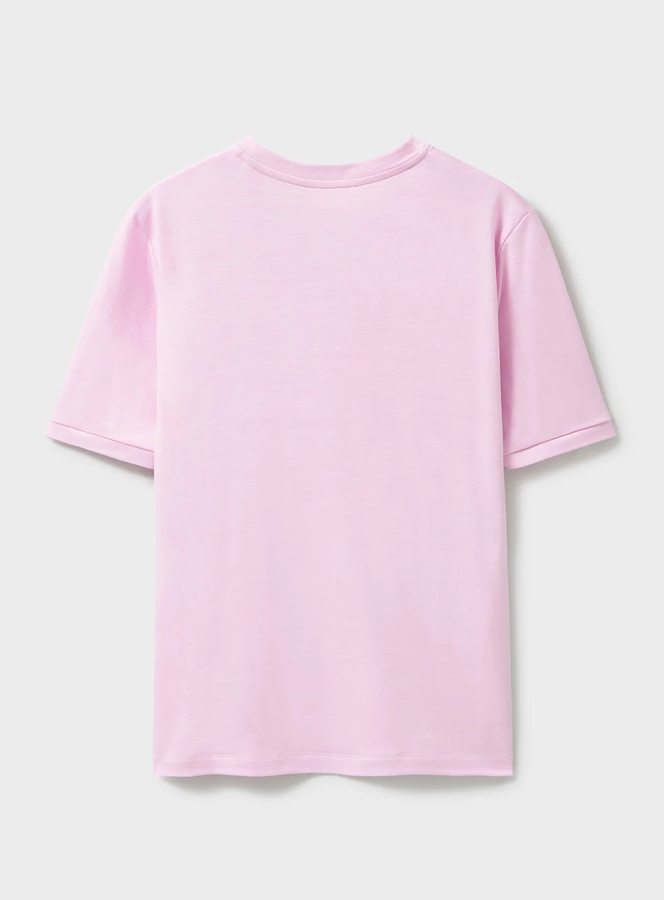 Merino Wool Jersey Pink T-Shirt