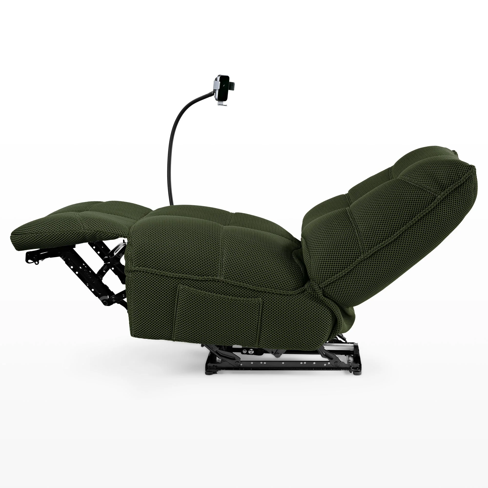 Recliner with Wireless Charging and USB Port
