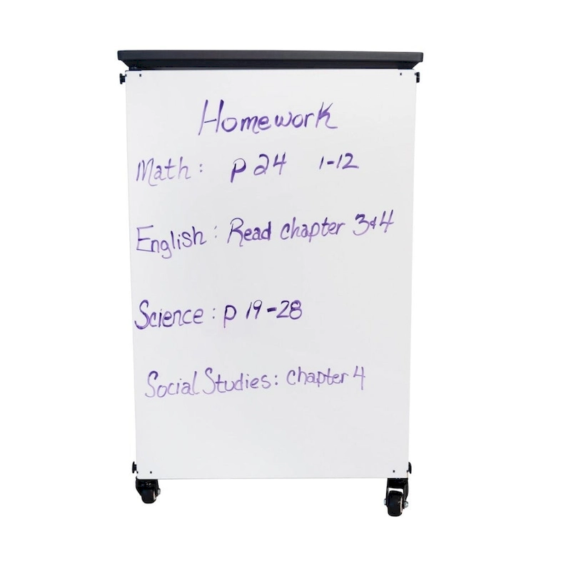 Luxor Modular Classroom Storage Cabinet - Single Cabinet with 3 Large Bins