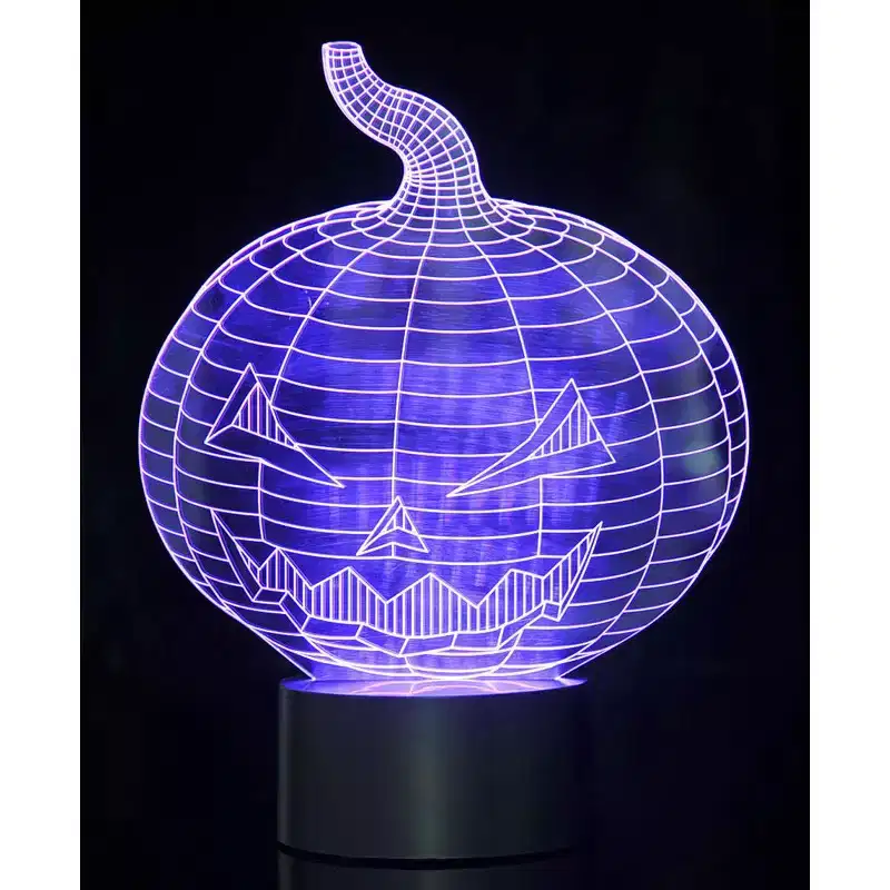 JuzToys 3D Pumpkin Laser Cut Precision LED Lights