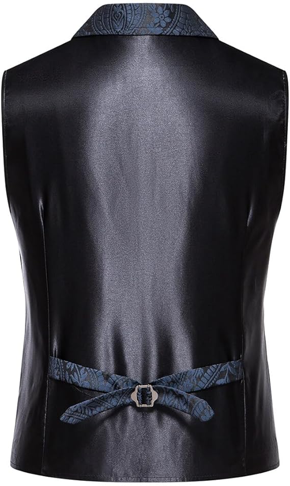Men's Gothic Steampunk Suit Vest �C Western Waistcoat with Paisley Print