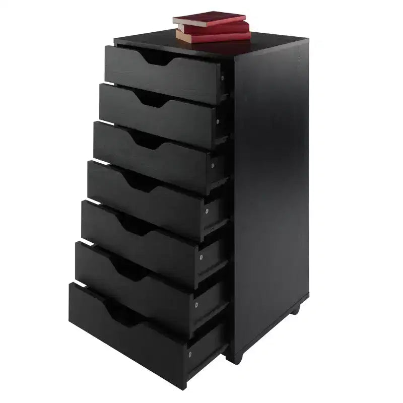 7 Drawer Cabinet with Casters -