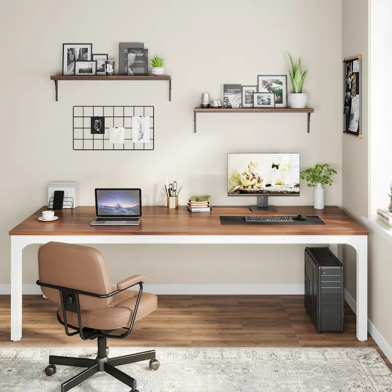 78.74 inch Extra Long 2 Person Double Computer Desk for Home Office