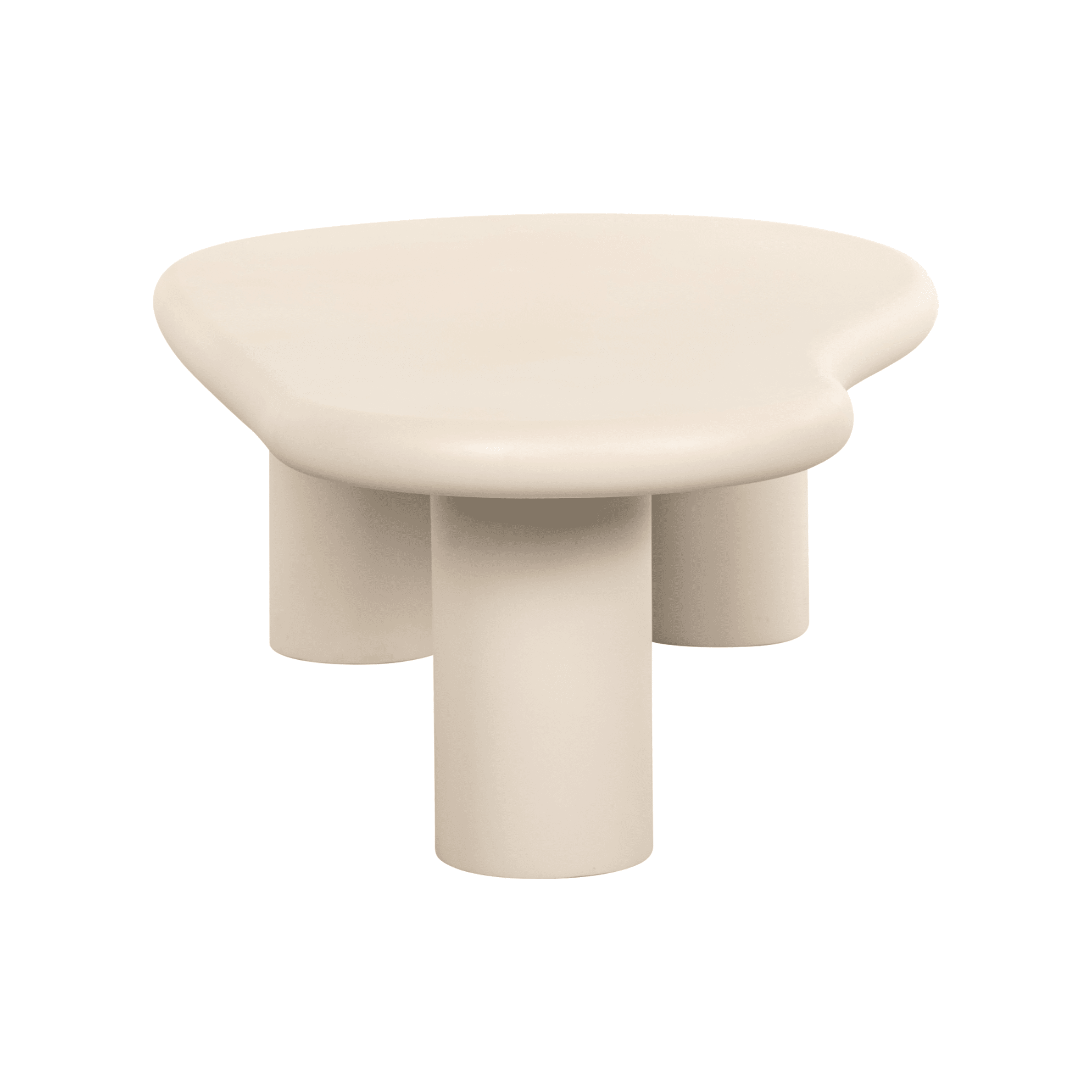 Beige Puddle Abstract Coffee Table