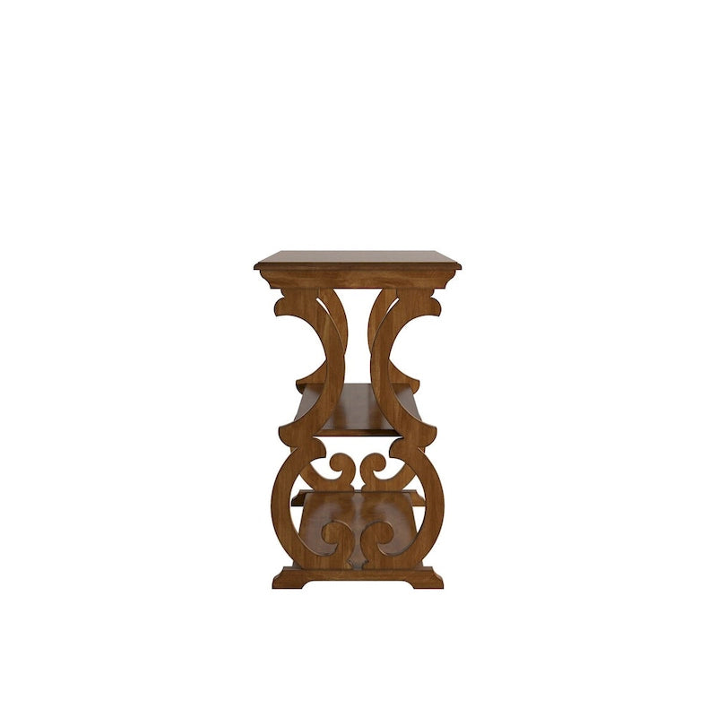 Lorraine Wood Scroll TV Stand Sofa Table by iNSPIRE Q Classic