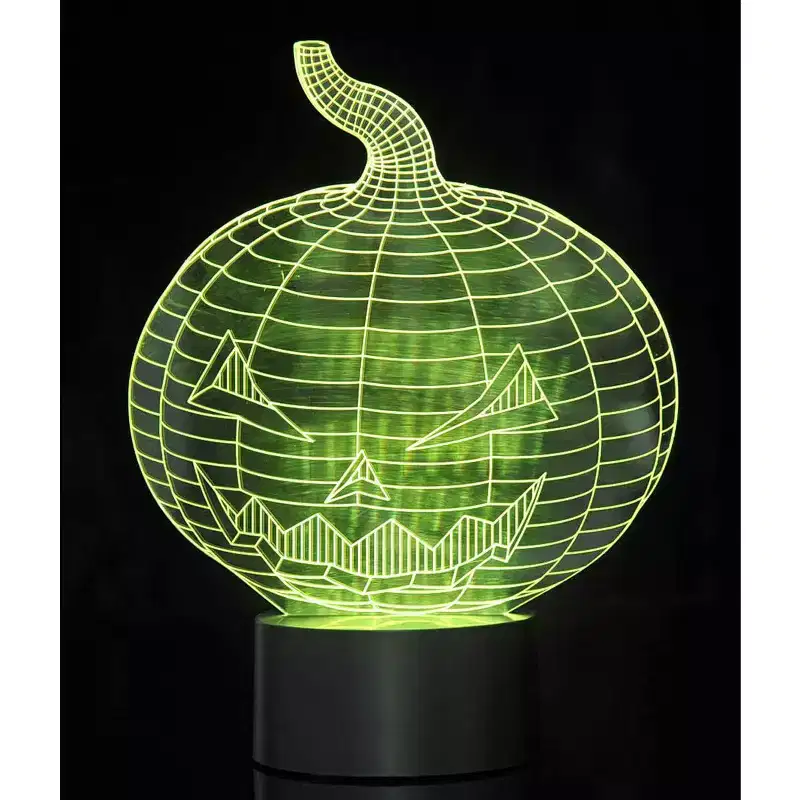 JuzToys 3D Pumpkin Laser Cut Precision LED Lights