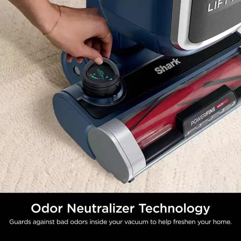Shark Lift-Away with PowerFins HairPro and Odor Neutralizer Technology Upright Vacuum LA486 12" Cleaning Path