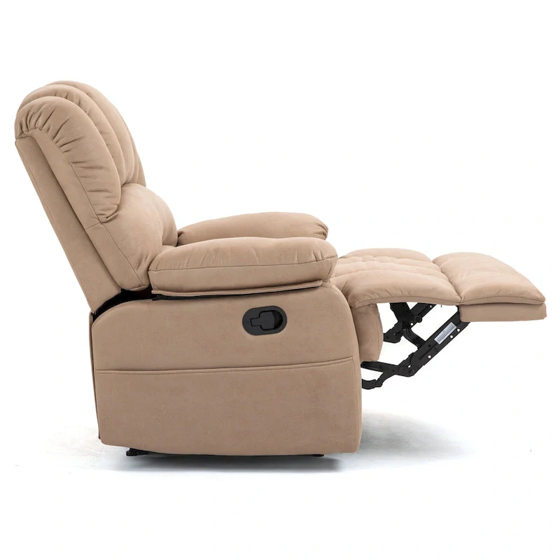 Extra-Large Manual Recliner Chair with Fabric Upholstery