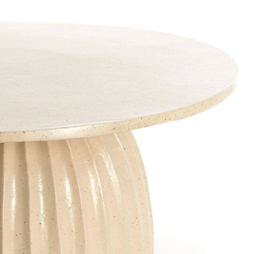 Beige Round Coffee Table