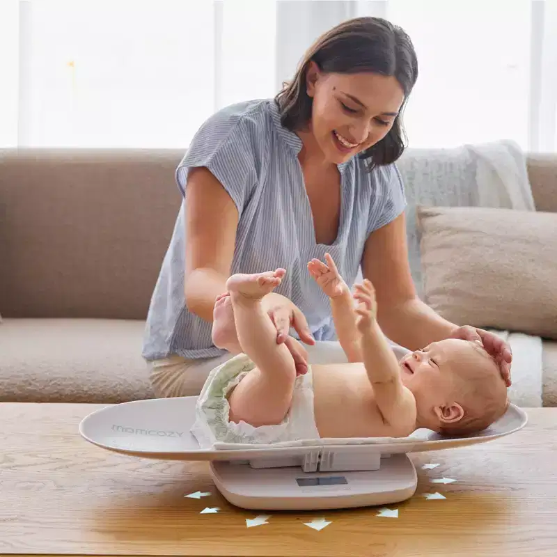 Momcozy Multi-Function Baby Scale, Weight and Height Measurement: Battery Operated, Max 330 lbs Capacity
