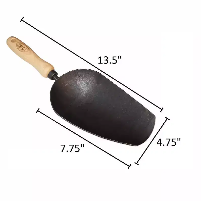 DeWit Forged Scoop  Heavy-Duty Garden Trowel for Big Jobs
