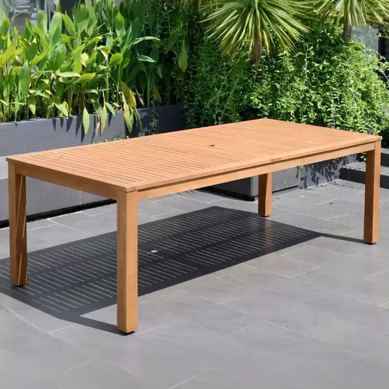 Amazonia Beijo 7pc Rectangular Outdoor Patio Dining Set Black