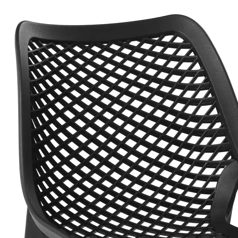 WestinTrends Playa 5-Piece Modern Square Patio Dining Table Set with Stackable Patio Dining Chairs