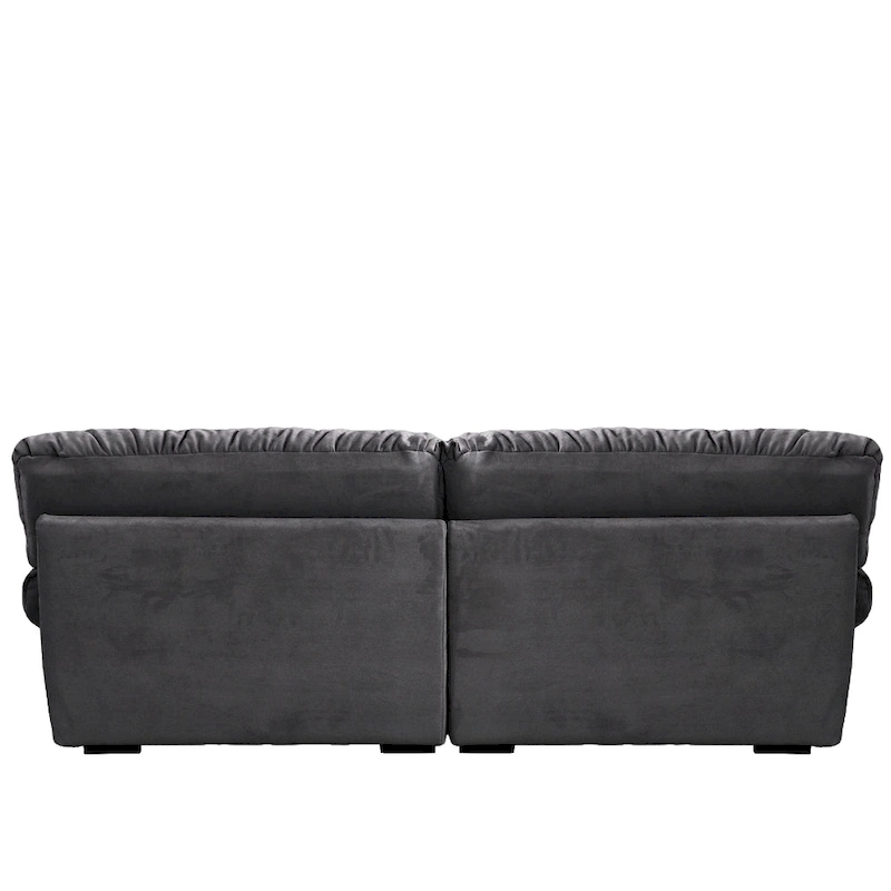 Modern Sanded Velvet Cloud Loveseat Sofa Sectional Couch for Living Room