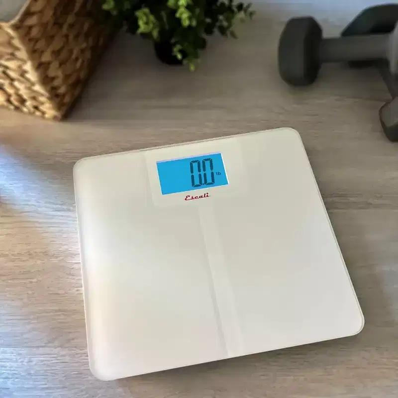 Escali High Capacity Anti-Slip Bathroom Scale White