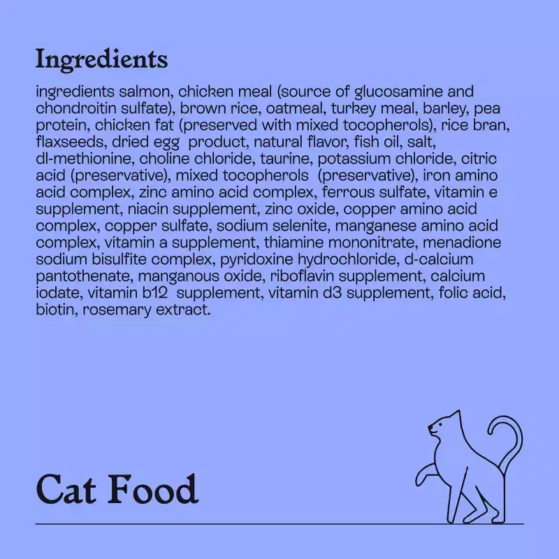 Salmon and Brown Rice Recipe Flavor Dry Cat Food - Kindfull