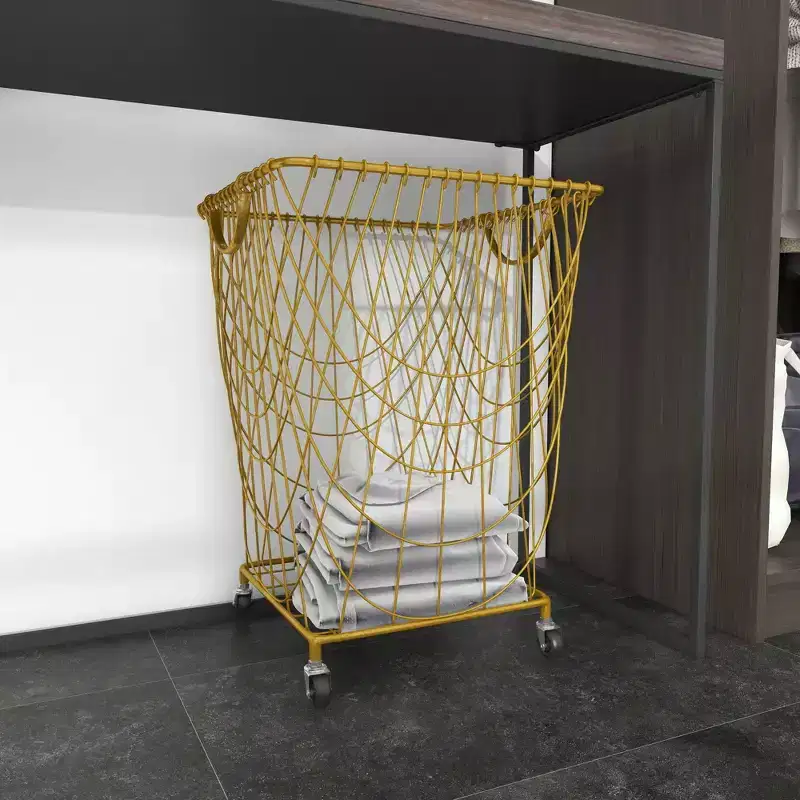Iron Storage Cart Gold - Olivia & May
