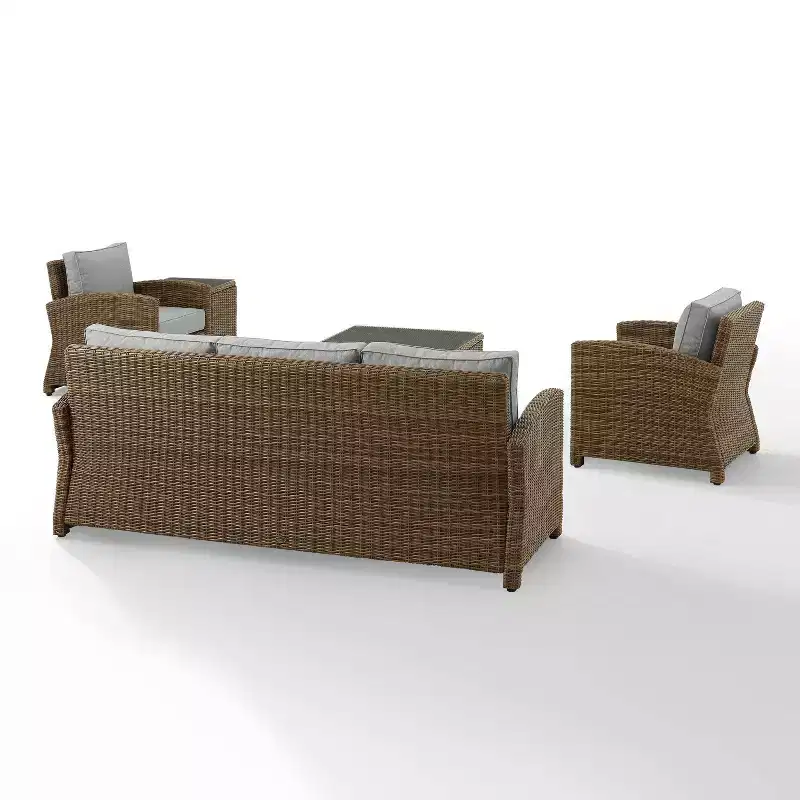 Bradenton 5pc Outdoor Wicker Sofa Set - Crosley