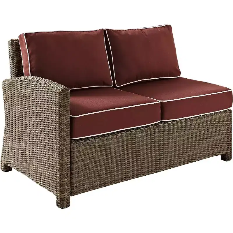 HomeStock Bradenton Outdoor Wicker Sectional Sofa