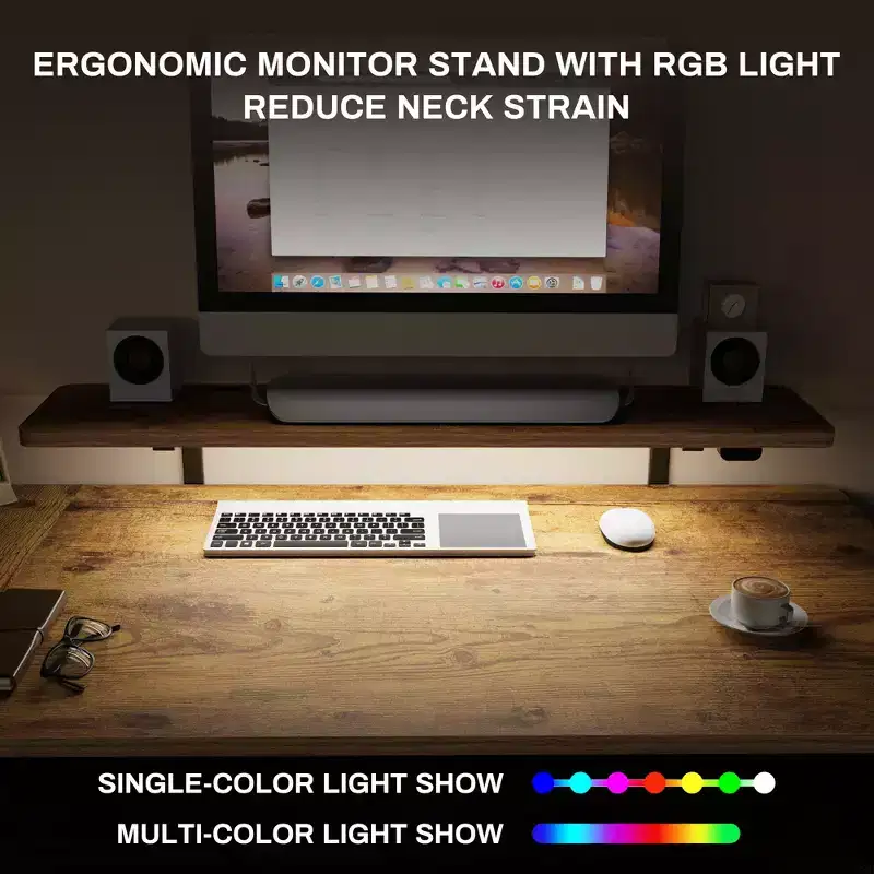 EUREKA ERGONOMIC 60x23 L Shaped Standing Desk with Accessories Set